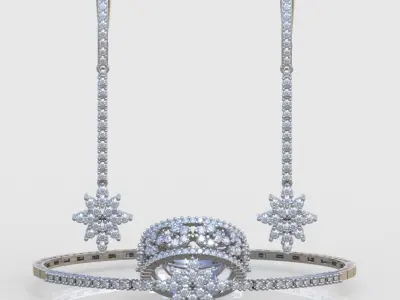 Ring Bracelet and  Earring Set 3D printable model 0060 3D Model Pack