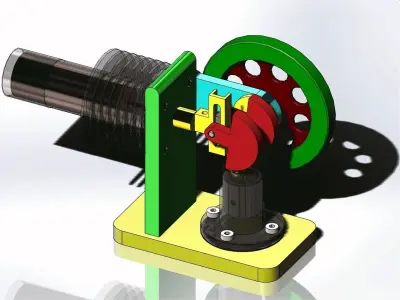  Stirling Engine 3D model