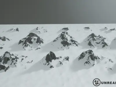 Snow Mountains for Unreal Engine Free 3D model