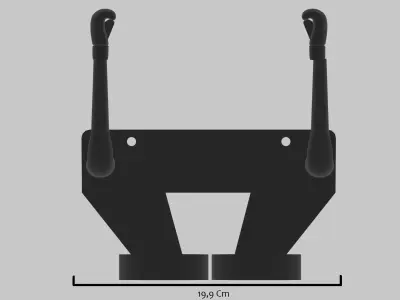 Boxing gloves holder 3D print model