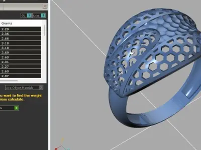 Fancy Womens Rings Plain Rings Ready STL 3DM Models Rings 3D print model 20