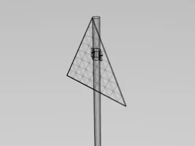 Children crossing sign 3D model