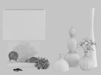 Marine Decorative Set 3D model