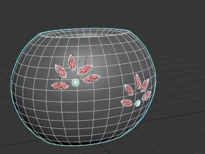 Ceramic Vase Low-poly 3D model