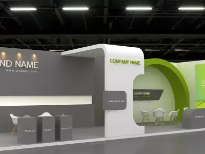 Exhibition booth 3d Model 3D model buy