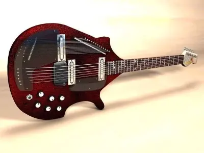 Electric Sitar 3D model