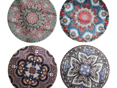 round carpet 30 3D model