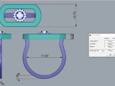 Messika ring move 3D print model