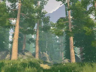 Stylized Nature Vol 01 Low-poly 3D model