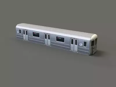 Subway Car - R62 Low-poly 3D model
