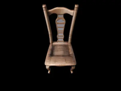 3d Model  Ladderback Chair Isolated On High Render 3D model order