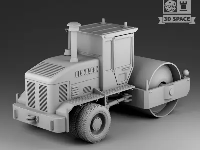 asphalt skating rink 3D print model