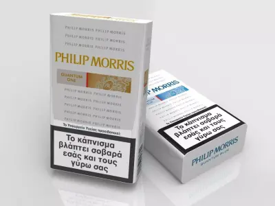 Philip Morris cigarette pack 3D model