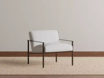 Amy white chair 3D model