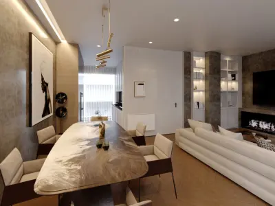 living room 3D model 24