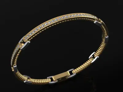 David Yurman Bracelet 3D print model