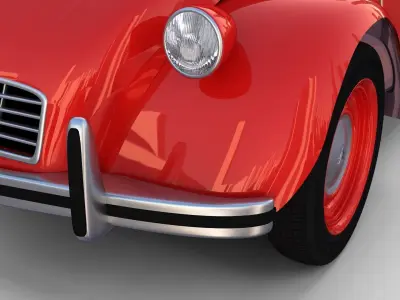 Citroen 2CV rev 3D model