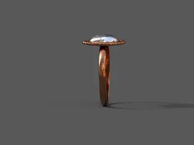 High-Quality 3D Ring Model Low-poly 3D model 17