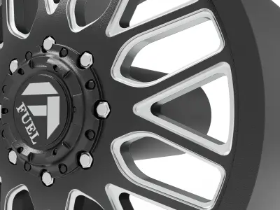 fuel off road FRONT FF66 wheel 3d print model 3D print model
