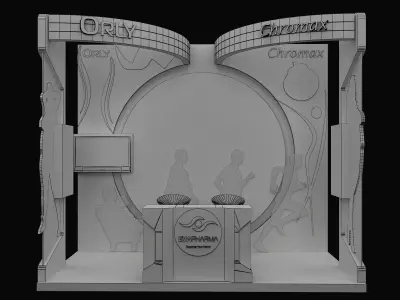 Booth Exhibition Stand a267c  3D model