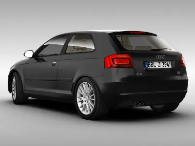 Audi A3 2011 3D model