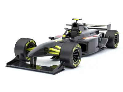 ormula 1 car model 03 Low-poly 3D model