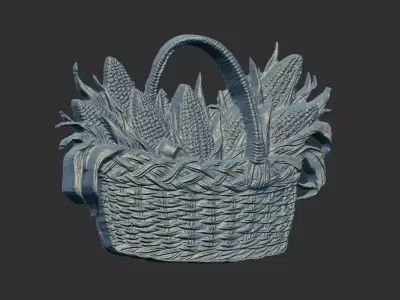 corn basket cnc 3D print model