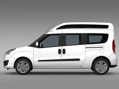 Vauxhall Combo Tour H2L2 2015 3D model