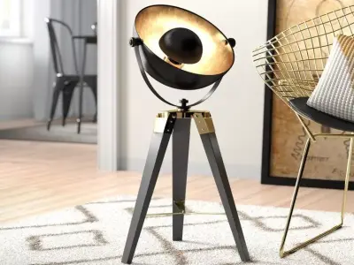 Bush Tripod Light Lamp 3D model