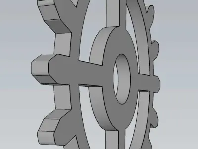 Mechanical Gear Wheel For Engineering Work 3D model
