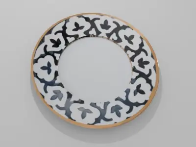 plate P a x t a g u l Free 3D model
