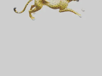 Cheetah statue model 3D model
