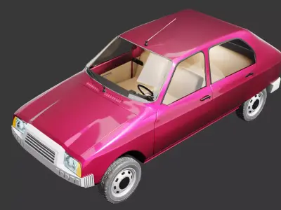 Automobile Visa 1978 3D model