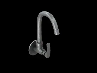 TRESCO sink TAP old Low-poly 3D model