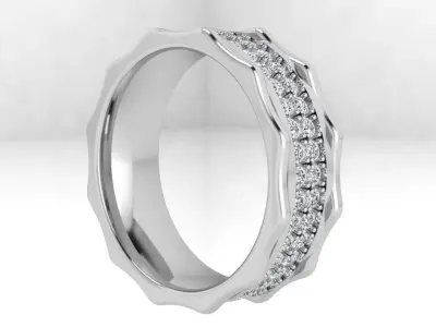 Diamond Unqiue Band 4419 3D print model