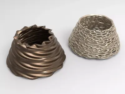 Vase Voronoi 55 3D print model