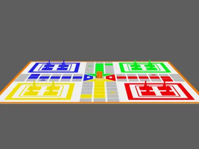 Ludo Board Game 3D print model