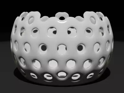 A Decor Pot - Blender 3D model