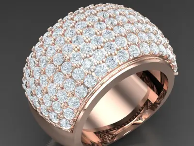 Luxury Men Rings Designs 4MR027 3D print model