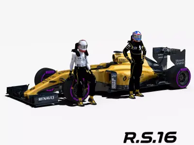 Renault RS16 Low-poly 3D model