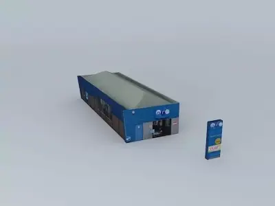 arc Car Wash Bradford Road Huddersfield Free 3D model