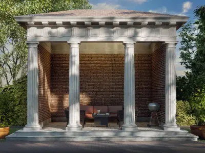 gazebo Doric column 3D model