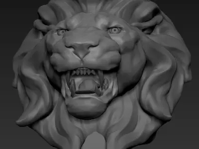 Lion Head  3D model