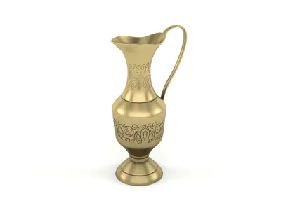 Antique Golden Vase 3D model