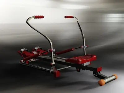 Modified Dual Sculling Rowing Machine Free 3D model
