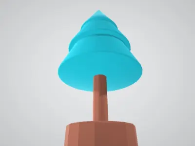 Christmas Tree Figurine Low poly Low-poly 3D model order