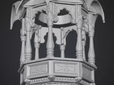 Indian Jharoka 3d 3D model