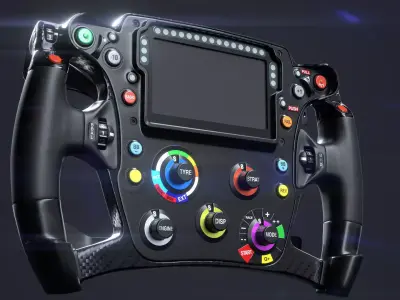 Red Bull Racing - Formula 1 - Steering Wheel 3D model