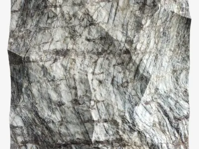 427-RockPanel piece of rock on wall 3D model