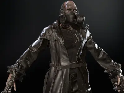 SuperZombie6 Low-poly 3D model